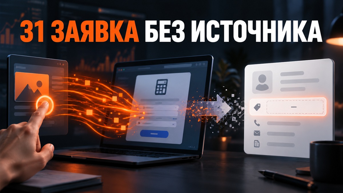 Кейс: 31 заявка попала в CRM как «прямой заход» — редирект стёр метки Директа