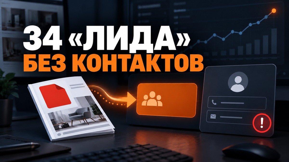 Кейс: 34 скачивания каталога засчитали как заявки — Директ обучался без единого контакта