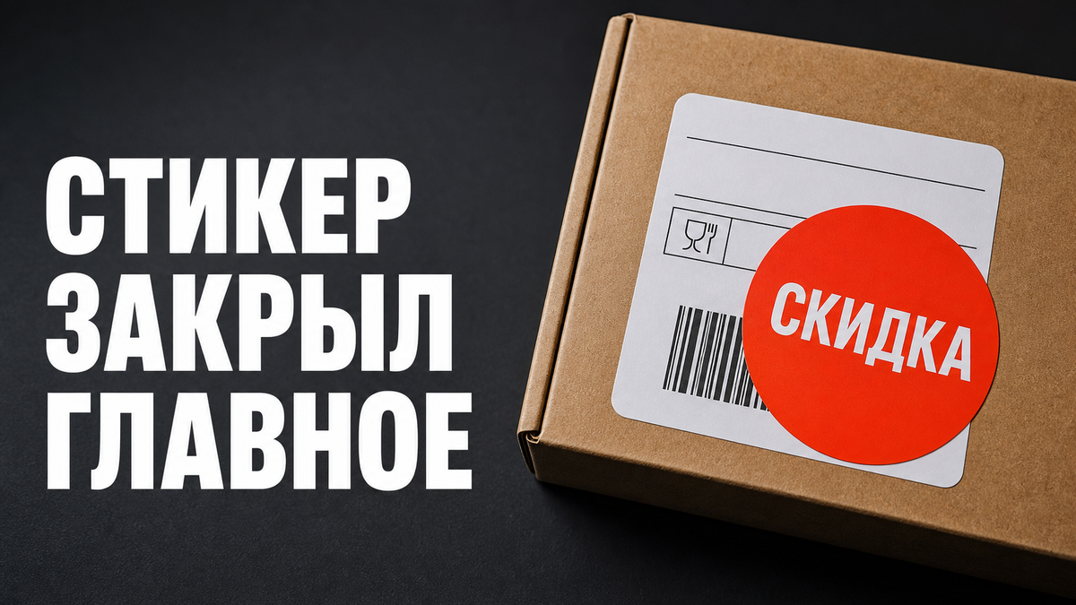 Кейс: акционный стикер закрыл важную информацию