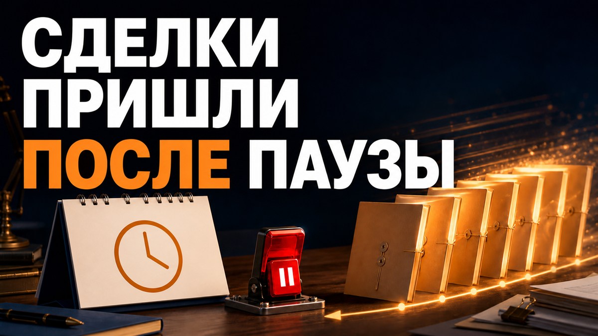 СДЕЛКИ ПРИШЛИ ПОСЛЕ ПАУЗЫ