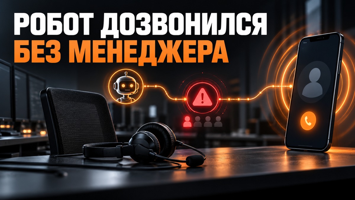РОБОТ ДОЗВОНИЛСЯ БЕЗ МЕНЕДЖЕРА