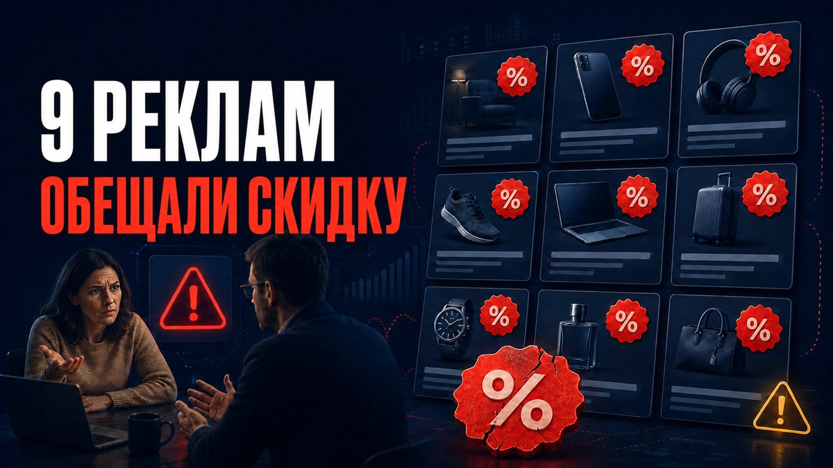 9 РЕКЛАМ ОБЕЩАЛИ СКИДКУ
